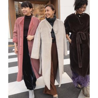 アメリヴィンテージ(Ameri VINTAGE)のameri vintage 2way boa soft long coat(毛皮/ファーコート)