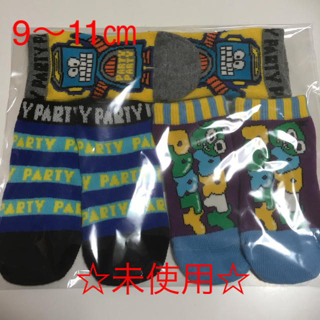 PARTYPARTY(パーティーパーティー)の☆partyparty☆ベビー靴下3点セット キッズ/ベビー/マタニティのこども用ファッション小物(靴下/タイツ)の商品写真