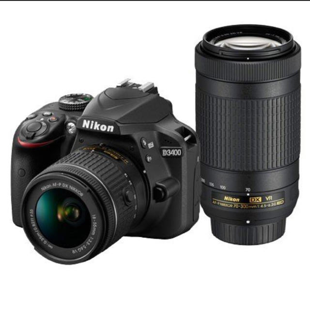 Nikon - ★ニコン D3400 ダブルズームキット ブラック 高性能