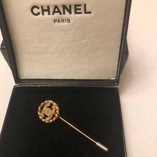 シャネル(CHANEL)のCHANEL  ピンブローチ 美品(ブローチ/コサージュ)