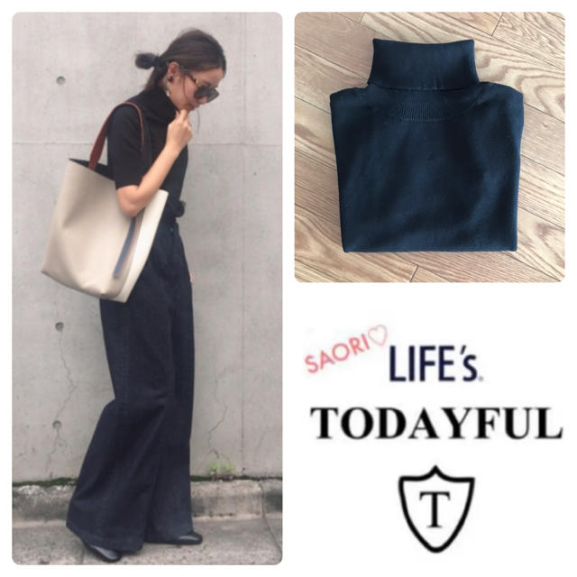 TODAYFUL(トゥデイフル)の TODAYFUL【美品】Halfsleeve Turtle Knit レディースのトップス(ニット/セーター)の商品写真