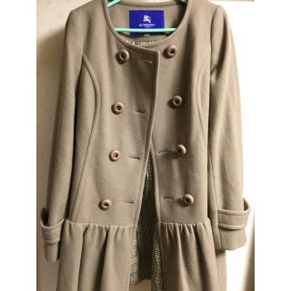 バーバリーブルーレーベル(BURBERRY BLUE LABEL)のバーバリー ブルーレーベル ノーカラーコート(ロングコート)