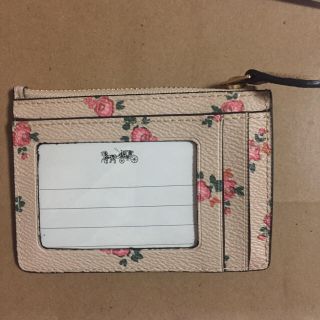 COACH - COACH パスケース ピンク 花柄 上品 可愛い コーチ 定期入れ