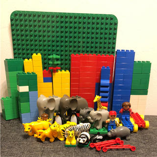 レゴ(Lego)の楽しいどうぶつえん 箱なし 基礎板付き(積み木/ブロック)