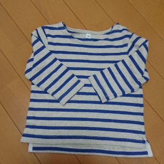 ムジルシリョウヒン(MUJI (無印良品))の無印良品 ボーダートップス90(Tシャツ/カットソー)