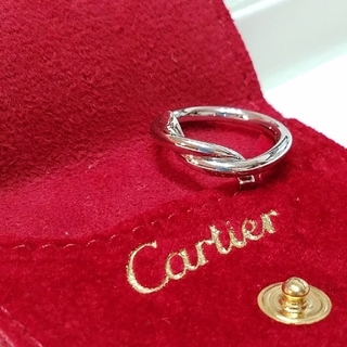 カルティエ(Cartier)の検討中購入不可♥️Cartier 廃盤 アントルラセ WG750 (♯48)(リング(指輪))