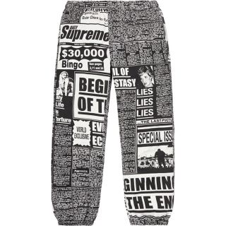 シュプリーム(Supreme)の supreme news print skate pants(その他)