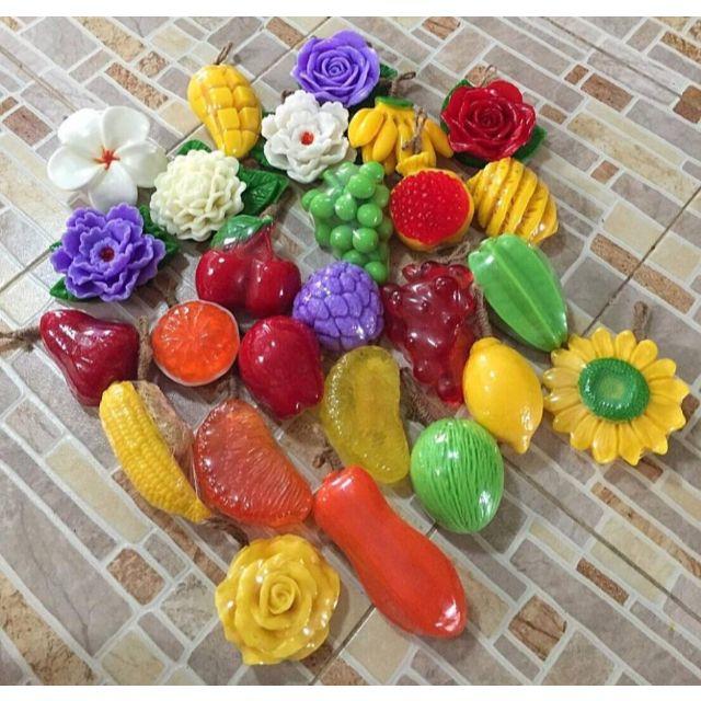 タイのフルーツ 花型石鹸 2個セットの通販 By Monity Farm ラクマ