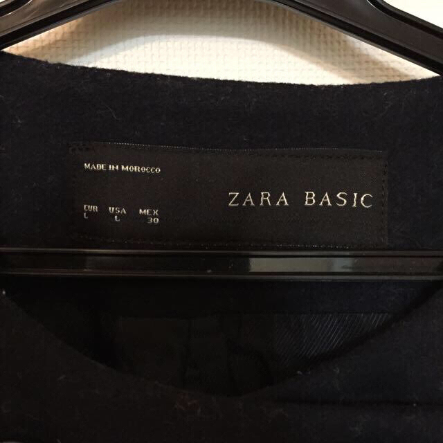 ZARA(ザラ)のZARA ネイビーコート レディースのジャケット/アウター(ロングコート)の商品写真