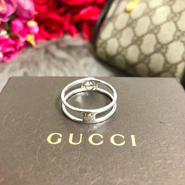 Gucci(グッチ)のGUCCI  グッチ インターロッキング シルバーリング マーモント 23号 メンズのアクセサリー(リング(指輪))の商品写真