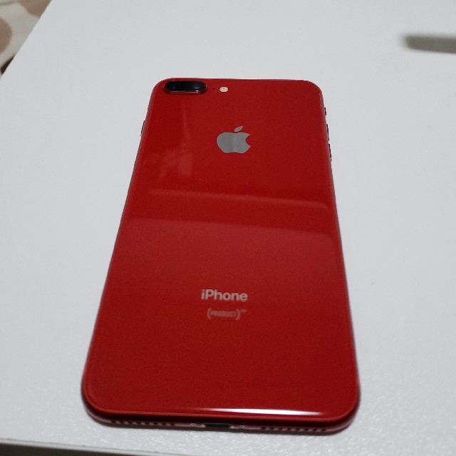 iPhone 8Plus 64GB red【美品】siMロック解除済みスマートフォン/携帯電話