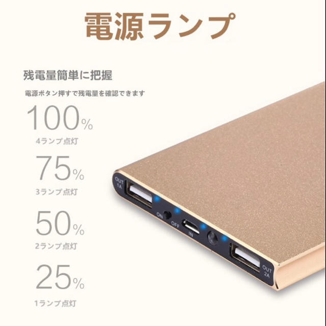 急速充電器💓大人気モバイルバッテリー‼️緊急入荷‼️災害 震災 停電 台風 スマホ/家電/カメラのスマートフォン/携帯電話(バッテリー/充電器)の商品写真