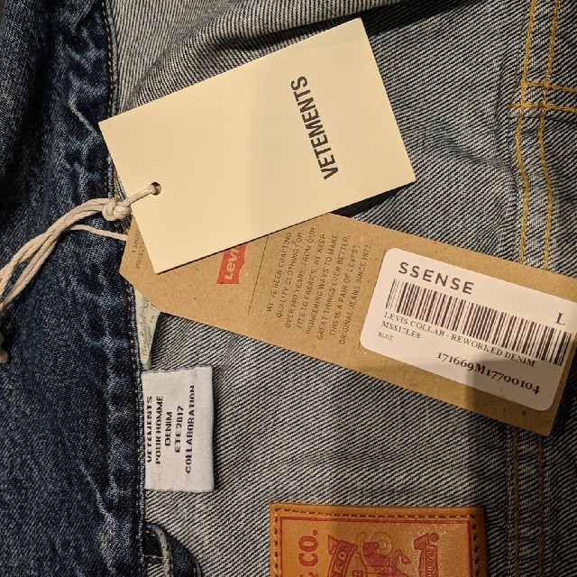 vetements Levi's Edition リワークデニムジャケット L