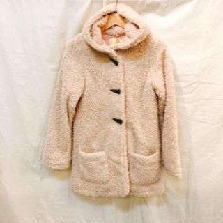 アルバローザ(ALBA ROSA)のALBA ROSA アルバローザ ブークレーダッフルコート アイボリー ほぼ新品(ダッフルコート)