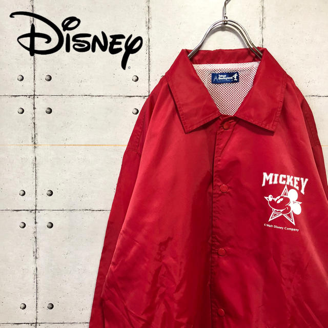 Disney(ディズニー)の【激レア】 ディズニー ミッキー デカロゴ ナイロンジャケット ビッグサイズ  メンズのジャケット/アウター(ナイロンジャケット)の商品写真