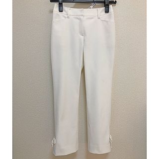 トゥービーシック(TO BE CHIC)のTO BE CHIC 36 トリアセテートパンツ(クロップドパンツ)