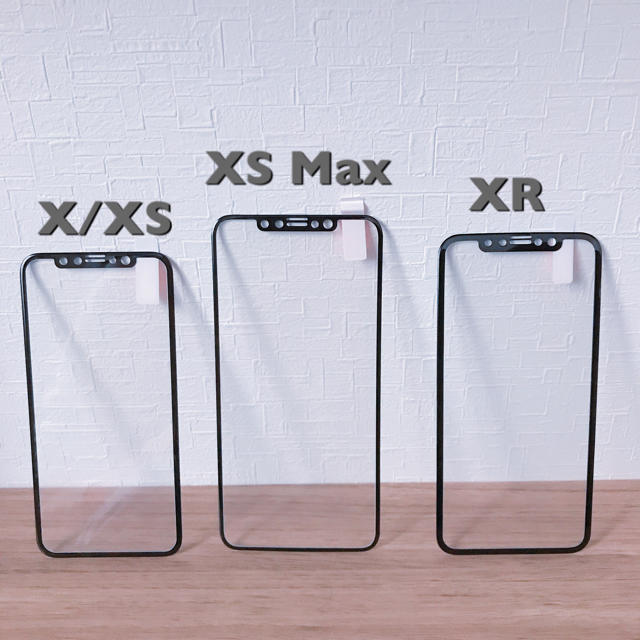 iPhone(アイフォーン)のiPhone X 強化ガラス 保護フィルム ブラック ソフトカーボンエッジ t2 スマホ/家電/カメラのスマホアクセサリー(保護フィルム)の商品写真