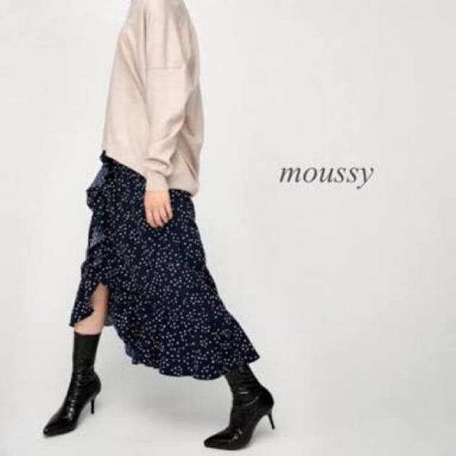 moussy(マウジー)の新品タグ付☆ moussy マウジー スター フリル スカート レディースのスカート(ひざ丈スカート)の商品写真