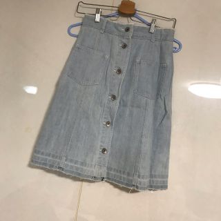 ダブルクローゼット(w closet)のwcloest デニム ミニスカート新品(ミニスカート)