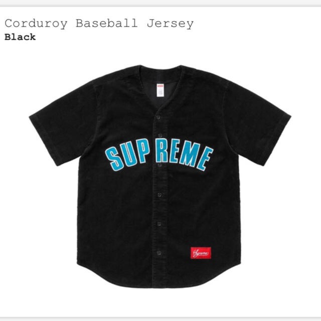 supreme corduroy baseball jersey M