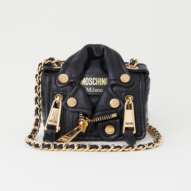 モスキーノ MOSCHINO Hu0026M レザー ショルダー バッグ-