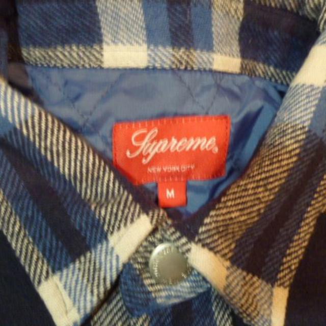 Supreme Quilted Arc Logo Flannel Shirtシャツ