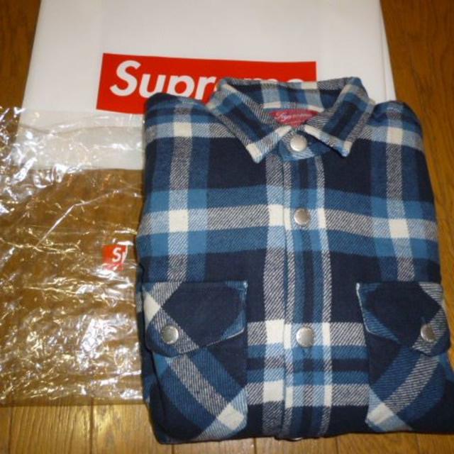 Supreme Quilted Arc Logo Flannel Shirtシャツ