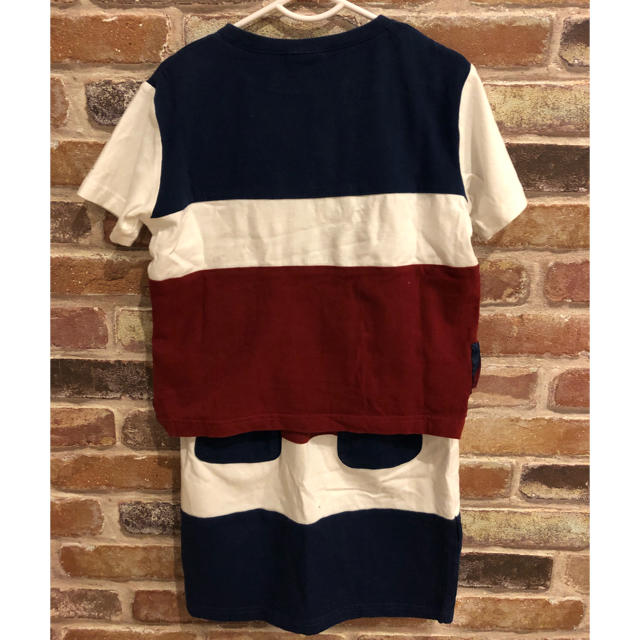 LOGOS(ロゴス)の[キッズ120]LOGOS DAYSボーダーセットアップ キッズ/ベビー/マタニティのキッズ服女の子用(90cm~)(Tシャツ/カットソー)の商品写真