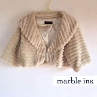 マーブルインク(marble ink)の美品☆ファーボレロ☆結婚式やパーティーに(毛皮/ファーコート)