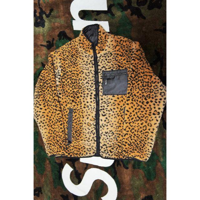 Supreme - 込み supreme leopard fleece jkt 黒L