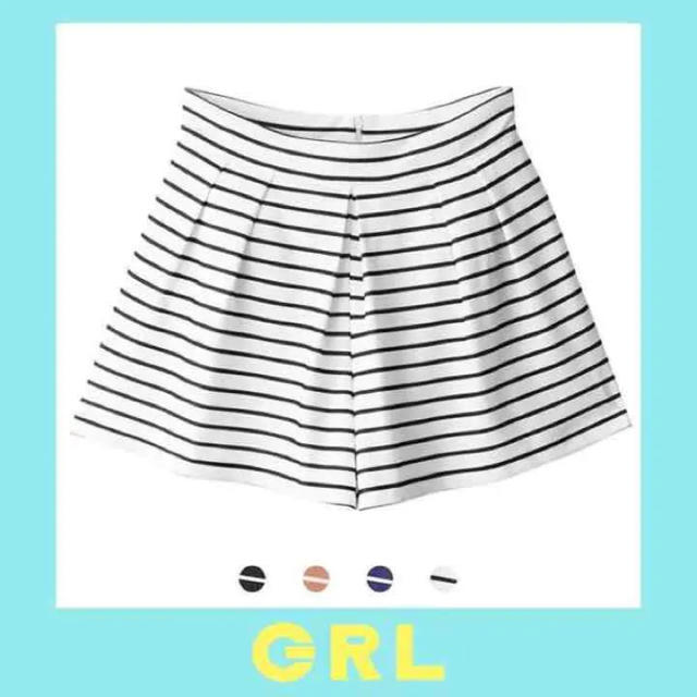 GRL(グレイル)の新品★GRLボーダーショートパンツ レディースのパンツ(ショートパンツ)の商品写真