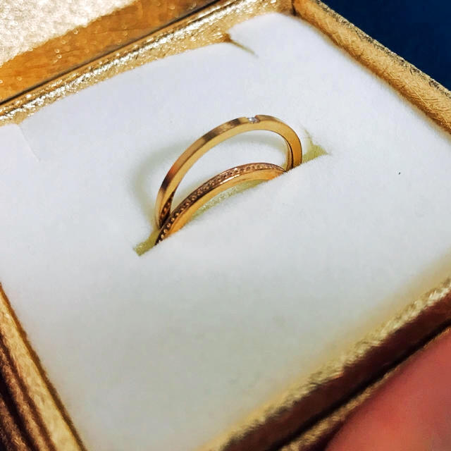【12/15まで】D+ ダイヤモンドリング2本セット 定価約2万円 レディースのアクセサリー(リング(指輪))の商品写真