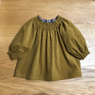 【SOLD OUTです 】ギャザースモック サイズ90(ブラウス)