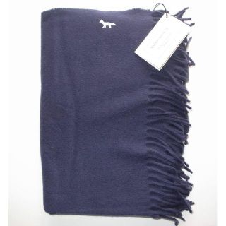 メゾンキツネ(MAISON KITSUNE')のmaison kitsune キツネ■マフラー navy 17AW(マフラー)