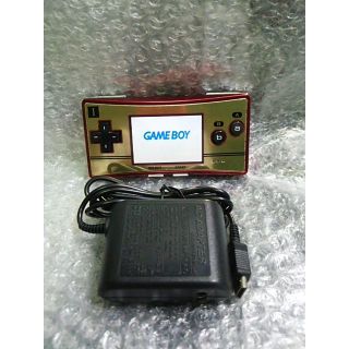 ゲームボーイアドバンス(ゲームボーイアドバンス)の◆充電OK◆ゲームボーイミクロ ファミコンバージョン micro アダプター付き(携帯用ゲーム機本体)