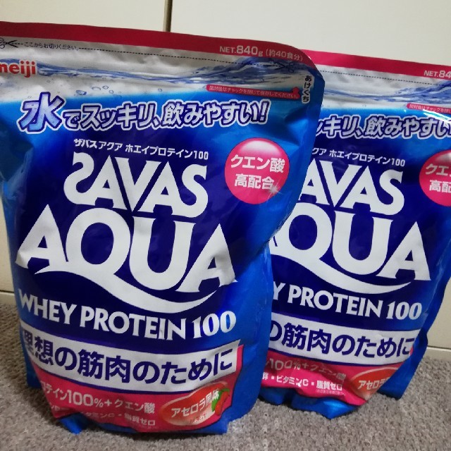 SAVAS(ザバス)の【2袋】ザバス アクア ホエイプロテイン 840g 食品/飲料/酒の健康食品(プロテイン)の商品写真