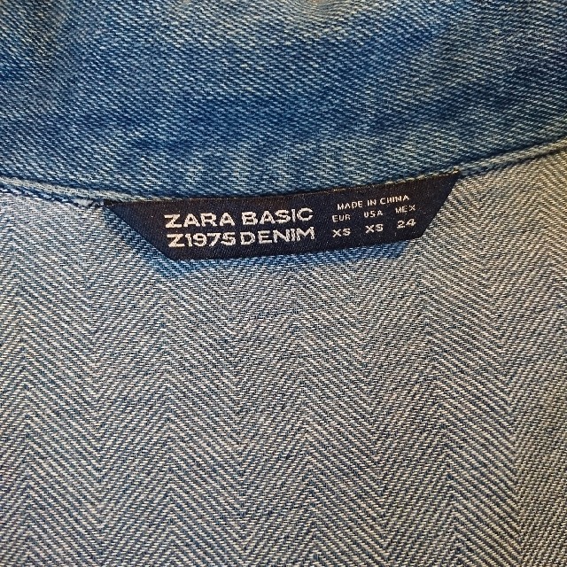 ZARA(ザラ)のm.m.w様専用★【ZARABASIC】デニムロングコート レディースのジャケット/アウター(ロングコート)の商品写真