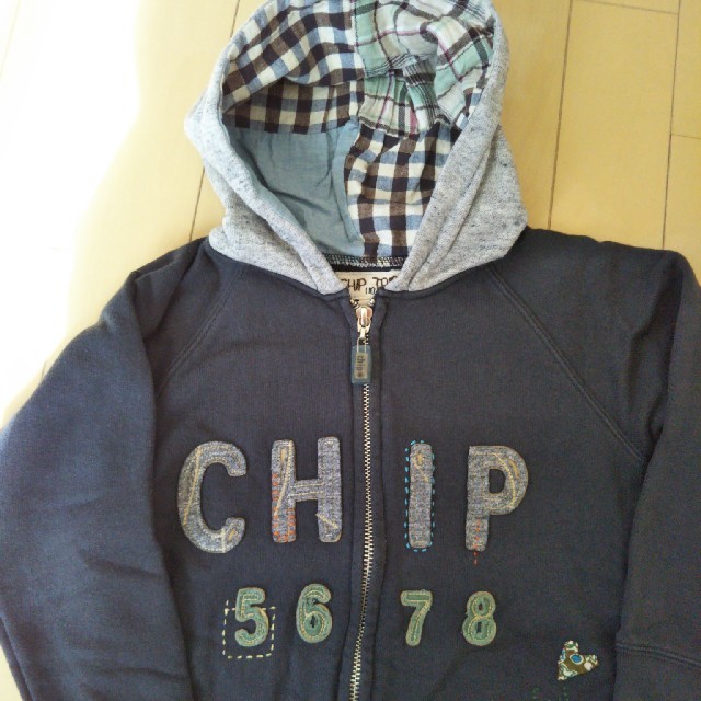 CHIP TRIP(チップトリップ)のChipTrip チップトリップ 　スウェットフルジップパーカ キッズ/ベビー/マタニティのキッズ服女の子用(90cm~)(カーディガン)の商品写真