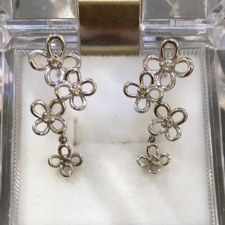 K18WG ダイヤモンド ピアス(ピアス)