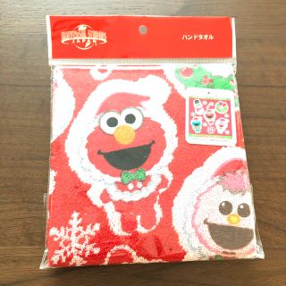 セサミストリート(SESAME STREET)のエルモ USJタオル クリスマス(タオル)