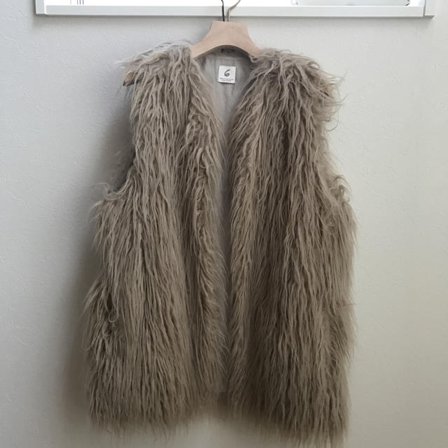 ベルトで BEAUTY&YOUTH 6(ROKU) FAKE FUR VEST/ファーベスト38の通販