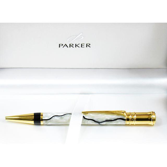 Parker - Duofold デュオフォールド ボールペン パール＆ブラックの