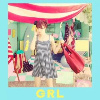 グレイル(GRL)の新品♪GRL☆ボーダーワンピ(ミニワンピース)