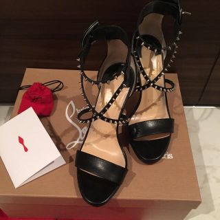 クリスチャンルブタン(Christian Louboutin)のルブタン スパイクサンダル 37(サンダル)