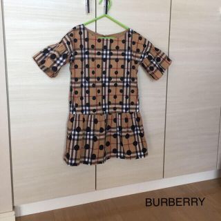 バーバリー(BURBERRY)の美品 バーバリー ☆ポルカドット柄ワンピ(ワンピース)