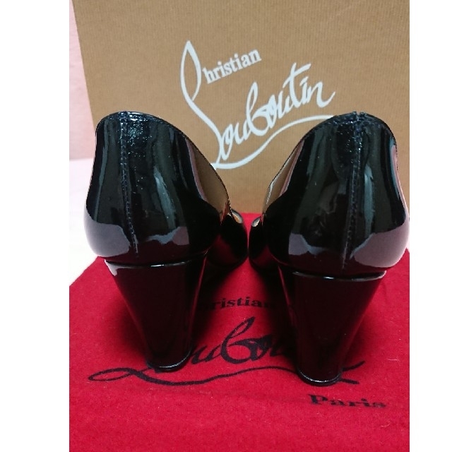 Christian Louboutin(クリスチャンルブタン)のクリスチャンルブタン ウェッジソール パンプス 35 保存袋付 レディースの靴/シューズ(ハイヒール/パンプス)の商品写真