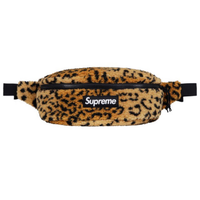 Supreme Leopard Fleece Waist Bag ウエストバッグ