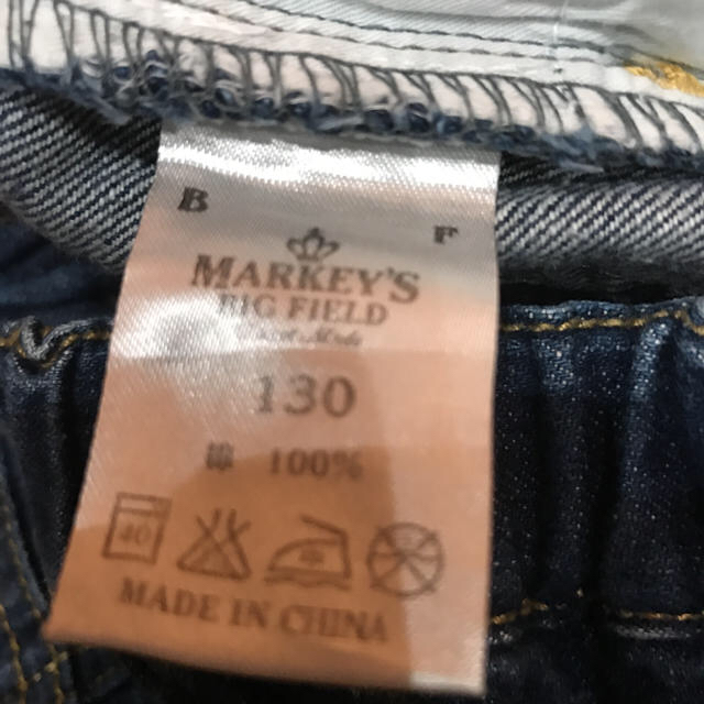 MARKEY'S(マーキーズ)のマーキーズ USEDデニム 130 キッズ/ベビー/マタニティのキッズ服女の子用(90cm~)(パンツ/スパッツ)の商品写真