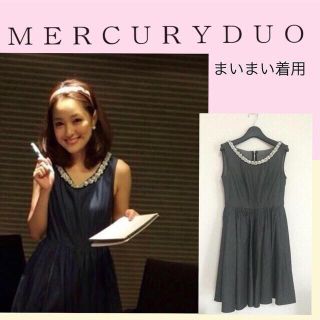 マーキュリーデュオ(MERCURYDUO)のまいまい着♡マーキュリーデニムワンピース(ひざ丈ワンピース)