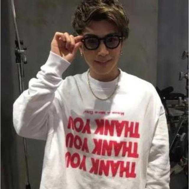 岩田剛典 Raf Simons THANK YOU クロップドスウェット XS www